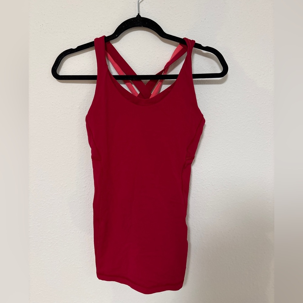 Lululemon Athletica pink Tank Top